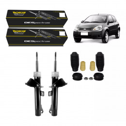 2 Amortecedores Dianteiros Monroe + Kits Ford Ka 2008/2011