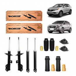 4 Amortecedores Monroe + Kits Hyundai Ix35 4x2 2010/2015