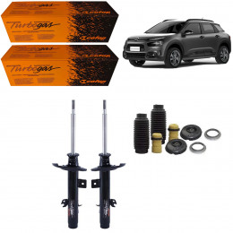 2 Amortecedores Dianteiros Cofap + Kits Sampel Citroen C4 Cactus 2018/2021
