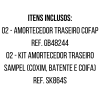 2 Amortecedores Traseiros Cofap + Kit Suspensão Versa 11/20 - 3