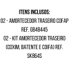 2 Amortecedores Traseiros Cofap + Kits Suspensão Versa 21/ - 3
