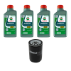 Kit Troca Óleo Castrol Magnatec 5W40 VW Golf Bora Polo Passat Jetta Audi A3 A4 - 1