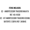 2 Amortecedores Traseiros Nakata +Kit Suspensão Versa 11/20 - 3