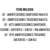4 Amortecedores Nakata + Kits - Ford Escort Zetec 99/03 - 4