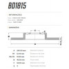 Disco Dianteiro Fremax Fiat Palio 96/ (Par) BD1815 - 3