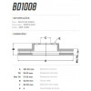 Disco Dianteiro Fremax Hyundai Accent 00/01 (Par) BD1008 - 3