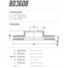 Disco Dianteiro Fremax Jeep Renegade  15/ (Par) BD3608 - 3