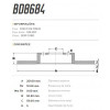 Disco Traseiro Fremax Alfa Romeo 156 99/04 (Par) BD8684 - 3