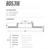 Disco Traseiro Fremax Audi A4 Fsi 07/12 (Par) BD5316 - 3