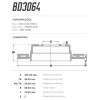Disco Traseiro Fremax Chrysler 300C Srt8 06/10 (Par) BD3064 - 3