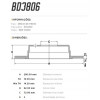 Disco Traseiro Fremax Fiat Ducato 10/ (Par) BD3806 - 3