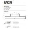 Disco Traseiro Fremax Gm Malibu 10/13 (Par) BD6208 - 3