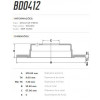 Disco Traseiro Fremax Mercedes C200 Kompressor 01/03 (Par) BD0412 - 3
