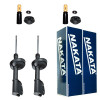 2 Amortecedores Dianteiros Nakata + Kits Renault Clio 1.0 2000/2013 - 1