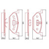 Pastilhas Freio Dianteiro Ferodo Audi A1 11/18 A3 97/05 Fox 03/09 Golf 99/06 HQF2107C - 2