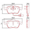 Pastilhas Freio Dianteiro Ferodo Audi A4 00/08 A6 97/06 Jetta 00/02 Golf 00/07 HQF2253AC - 2