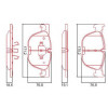 Pastilhas Freio Dianteiro Ferodo Bmw Série 5 10/15 645I 03/04 745I 08/11 M3 HQF2384C - 2