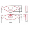 Pastilhas Freio Dianteiro Ferodo Fiat Uno 84/13 HQF3000PAC - 2