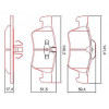 Pastilhas Freio Dianteiro Ferodo Mercedes-Benz Gl 10/11 Ml 08/11 R 04/11 HQF4039C - 2