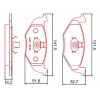 Pastilhas Freio Dianteiro Ferodo Vw Fox 03/09 Gol 08/12 Polo 02/12 Voyage 08/12 HQF2185C - 2