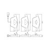 Pastilhas Freio Dianteiro Jurid Audi A3 03/12 A4 03/09 Golf 07/12 Passat 05/10 HQJ2258A - 1