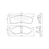 Pastilhas Freio Dianteiro Jurid Chrysler Grand Caravan 99/05 Neon 94/98 HQJ2211 - 2