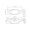 Pastilhas Freio Dianteiro Jurid Citroën Agile 09/14 Celta 00/15 Corsa 94/00 HQJ2038 - 2
