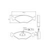 Pastilhas Freio Dianteiro Jurid Fiat Elba 86/96 Premio 85/96 Uno 89/95 HQJ2006A - 2