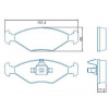 Pastilhas Freio Dianteiro Jurid Fiat Fiorino 10/13 Mille 09/13 Palio 10/13 HQJ3007PA - 2