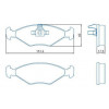 Pastilhas Freio Dianteiro Jurid Fiat Mille Economy 09/19 Uno 09/19 HQJ3000PA - 2