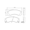 Pastilhas Freio Dianteiro Jurid Mitsubishi Eclipse 91/94 Pajero 90/00 HQJ2131A - 2