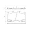 Pastilhas Freio Dianteiro Jurid Toyota Hilux 05/09 HQJ2204A - 2