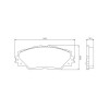 Pastilhas Freio Dianteiro Jurid Toyota Prius V 12/13 Rav4 06/12 HQJ2277 - 2