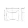 Pastilhas Freio Dianteiro/Traseiro Jurid Fiat 125 1500 1600 61/67 125 1500 1600 91/67 404 82/82 504 82/82 HQJ2071 - 2