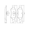 Pastilhas Freio Dianteiro/Traseiro Jurid Gm Astra 95/98 Omega 92/98 Vectra 93/02 HQJ2132 - 2