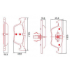 Pastilhas Freio Traseiro Ferodo Bmw Série 1 11/18 Série 3 11/18 HQF4109C - 2