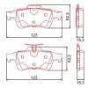 Pastilhas Freio Traseiro Ferodo Citroën Focus 09/13 5008 16/18 C30 07/13 HQF2263C - 2