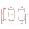 Pastilhas Freio Traseiro Ferodo Dodge Journey 09/18 HQF4014AC - 2