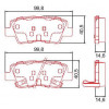 Pastilhas Freio Traseiro Ferodo Hyundai Azera 12/15 Elantra 12/15 I30 11/17 HQF2313AC - 2