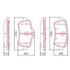 Pastilhas Freio Traseiro Ferodo Mercedes-Benz A45 Amg 15/18 Cla45 Amg 13 HQF2390C - 2