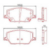 Pastilhas Freio Traseiro Ferodo Mercedes-Benz Vito 16/18 HQF4139C - 2