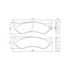 Pastilhas Freio Traseiro Jurid Dodge Ram 06/09 HQJ2190A - 2