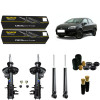 4 Amortecedores Monroe + Kits Sampel Fiat Linea 2008/2016 - 1