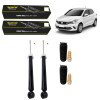 2 Amortecedores Traseiros Monroe + Kits Sampel Argo 2017/ - 1