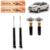 2 Amortecedores Traseiros Monroe + Kits Grand Siena 2012/ - 1