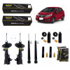 4 Amortecedores Monroe + Kits Axios Honda Fit City 2015/2021 - 1