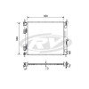 Radiador Visconde Hb20 Hb20s Manual 1.0 1.6 16V C/ Ar 13/19 12701 - 2