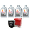 Kit Troca Oleo Shell HX8 5w40 Vw Kombi 1.4 8v Flex 2006/ - 1