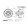 Tambor Freio Traseiro Fremax Courier 1.6 8V Rocam 1999/2009 (Par) BD1113 - 2